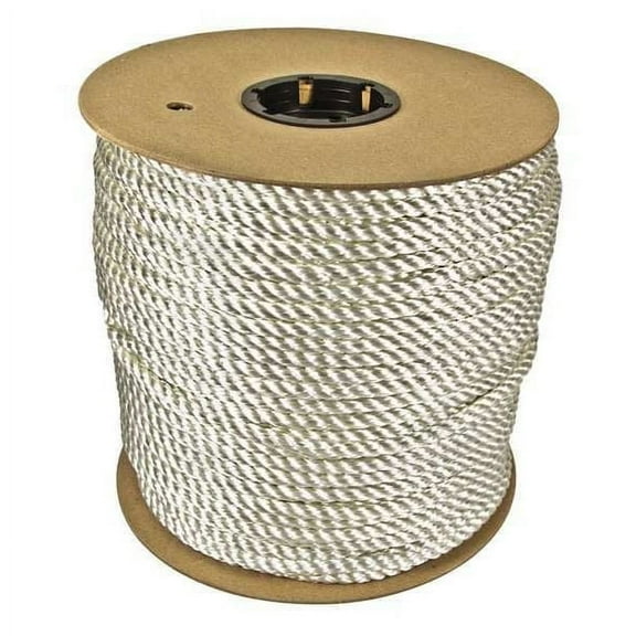 Orion Ropeworks Twisted Nylon Ropes, 3/8 in x 600 ft, Nylon, White - 1 EA (811-530120-00600)