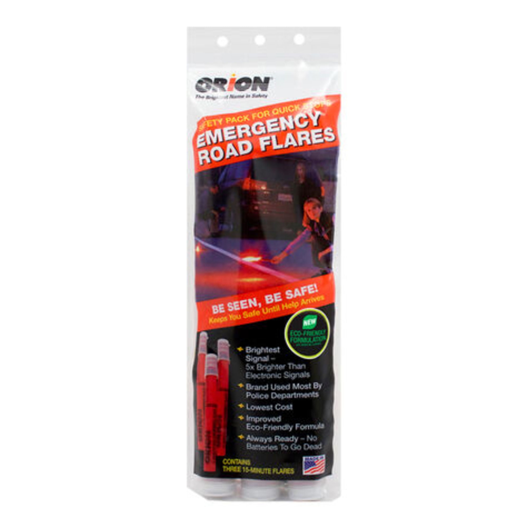 STANDARD FUSEE CORP Orion Safety Products 3153-08 15 Minute Emergency Road Flares 3-Pack