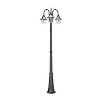 Orion Triple Head Lamp Post - Black
