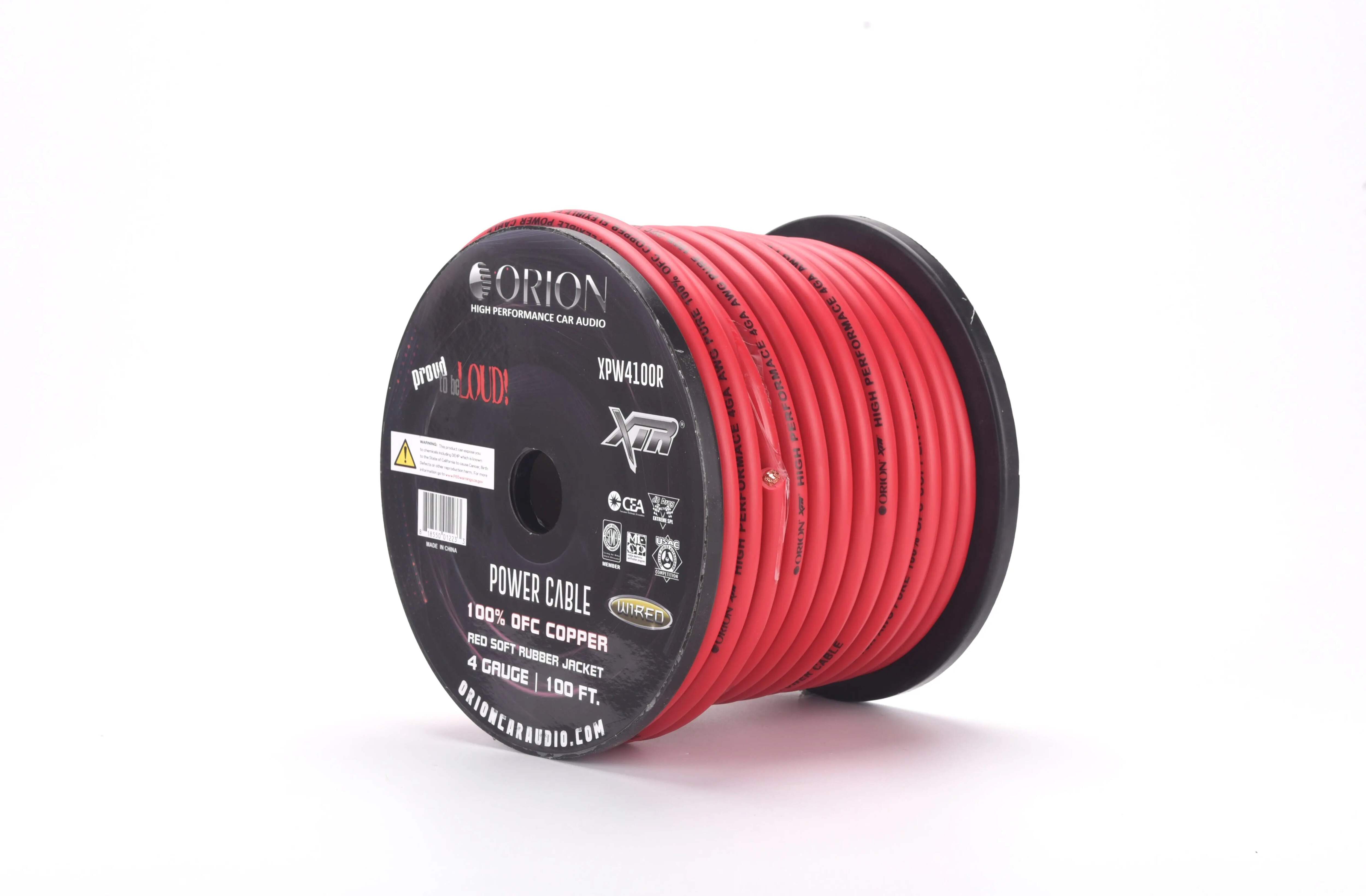 Orion XTR 100% Copper Wire 4 Gauge 100 ft BLUE Jacket
