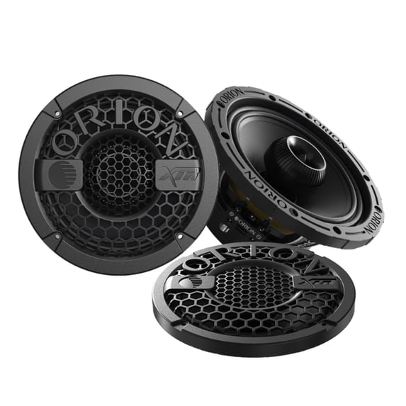 Orion XMT80.2 8” 400W RMS 2 Ohm Water-Resistant Midrange Coaxial Speakers W/ Grills (Pair)