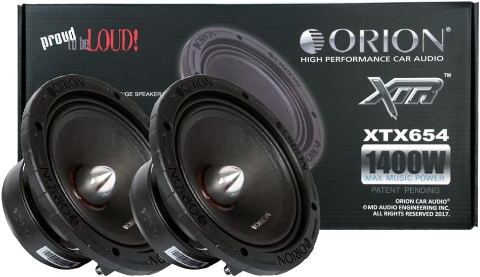 Orion HCCA68N 6.5\" Mid-Range Bullet Loudspeakers - 350 Watts Rms 8-ohm - DB's Car Audio