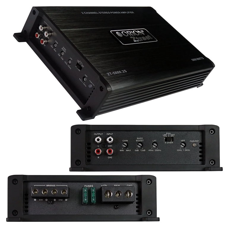 Orion Ztreet Car Amplifier, 2 Channel, 5000 Watt, Speaker Power