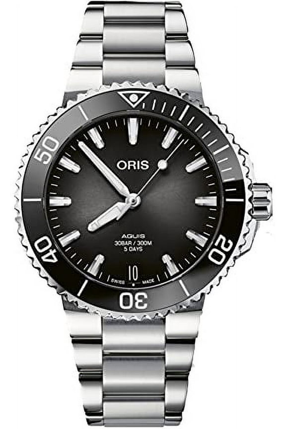 Aquis Automatic Stainless Steel Gray Dial Date Divers Mens Watch 400 7769 4154-07 8 22 09PEB