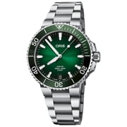 Oris Aquis Automatic Stainless Steel Green Dial Date Divers Mens Watch 400 7769 4157-07 8 22 09PEB