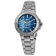 Oris Aquis Date Blue Mother of Pearl Dial Steel Womens Watch 01 733 7770 4155-07 8 18 05P