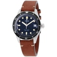 thumbnail image 1 of Oris Divers Sixty-Five Blue Dial Leather Strap Men's Watch 73377474055LSBRN, 1 of 4