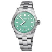 Oris Divers Sixty-Five Cotton Candy Automatic Stainless Steel Green Dial Date Unisex Watch 733 7771 4057-07 8 19 18