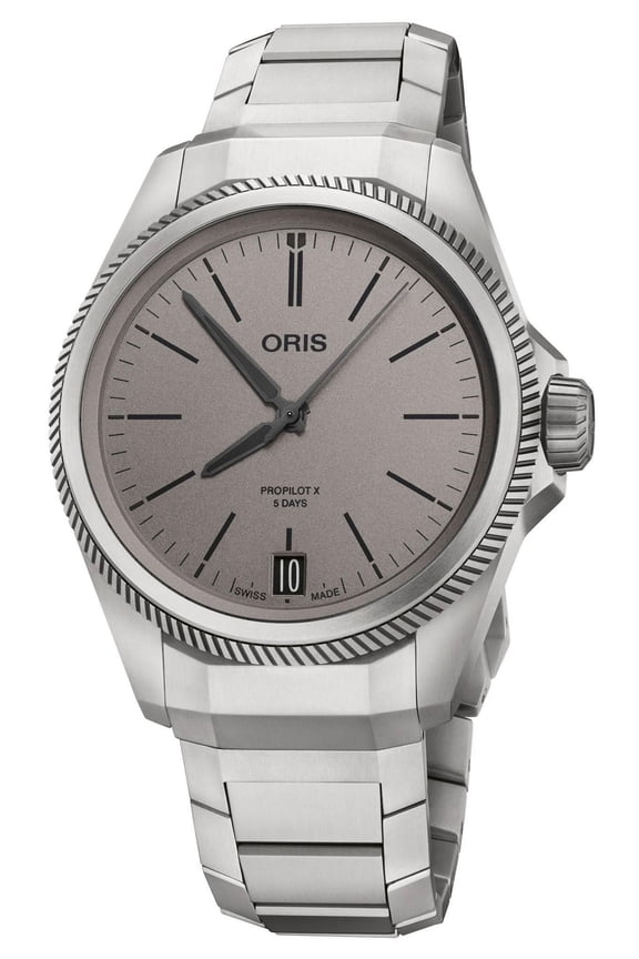 ProPilot X Calibre 400 Automatic Titanium Gray Dial Date Mens Watch 400 7778 7153-07 7 20 01TLC