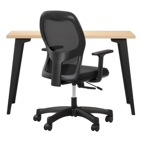 Orison Office Set Starter Pack - Black / Mesh / Platinum Oak