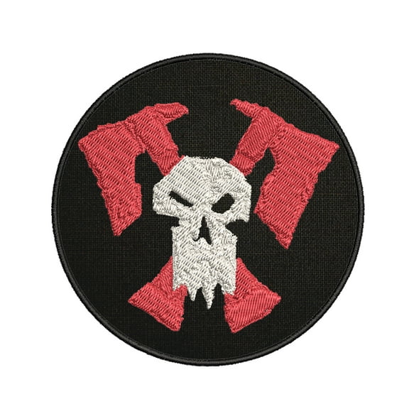Orkz Warhammer 40k Embroidered Patch Iron-On Applique, Cosplay Vest Clothing Badge Back Packs Uniform, Geeks & Gamers, Table Top, Anime, Cartoon, Grim Dark DIY