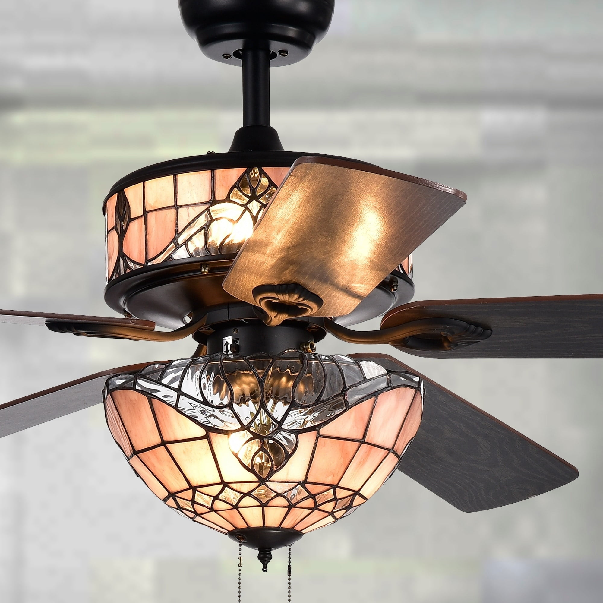 シーリングライト・天井照明 5 Blade Ceiling Fan 4 Light BR XBE001 シーリングライト・天井照明 5 Blade Ceiling Fan 4 Light BR XBE001 5