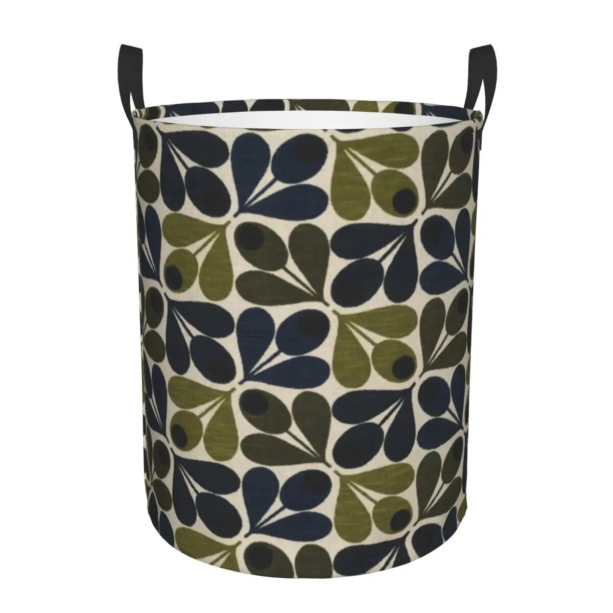 Orla Kiely Stem And Bird Laundry Basket Collapsible Scandinavian Style Clothing Hamper Toys