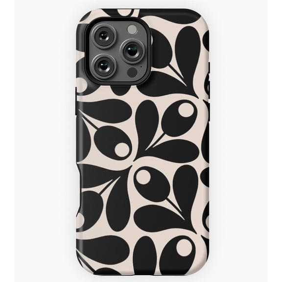 Orla Kiely Style Floral GA112 Phone Case for iPhone 11 to 17 Pro Max