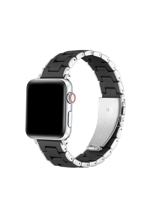 Orla Silicone and Steel Band Compatible with Apple Watch