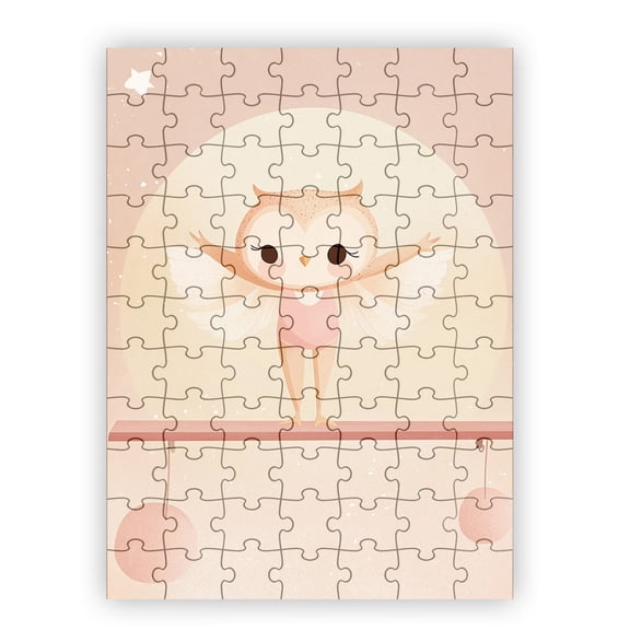 Orla the Balancing Owl Jigsaw Puzzle by Dancing Littles Jungle - 88 Pieces