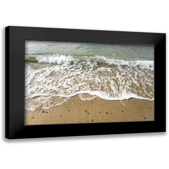 Orlando 14x11 Black Modern Framed Museum Art Print Titled - Ocean Waves