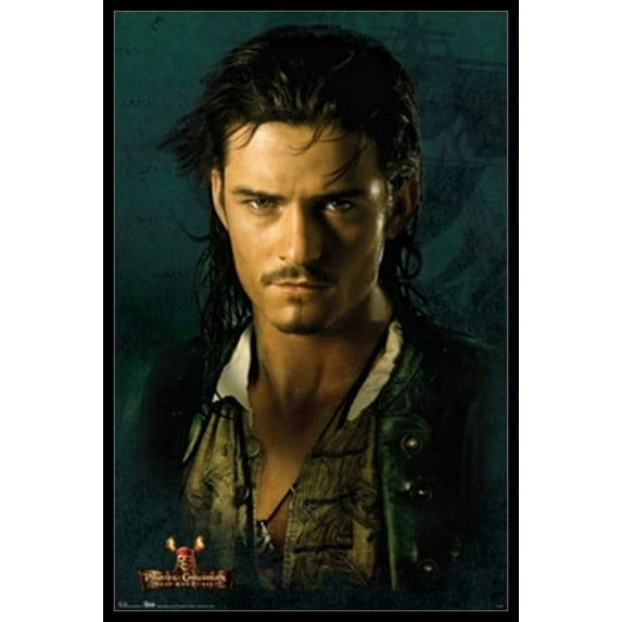 Orlando Bloom - Pirates #2 Laminated & Framed Poster (22 x 35)
