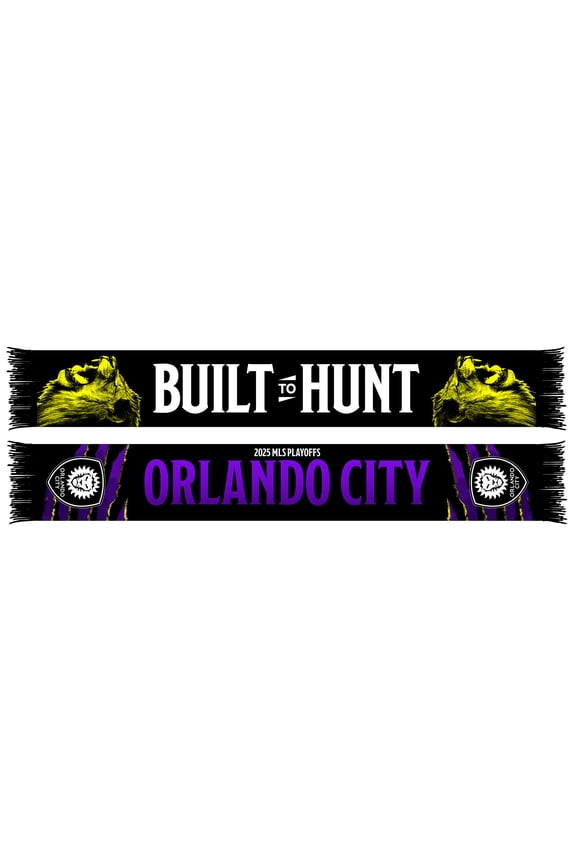 Orlando City SC 2025 MLS Playoffs Built To Hunt Scarf