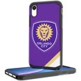 thumbnail image 1 of Orlando City SC Diagonal Stripe Rugged iPhone XR Case, 1 of 1
