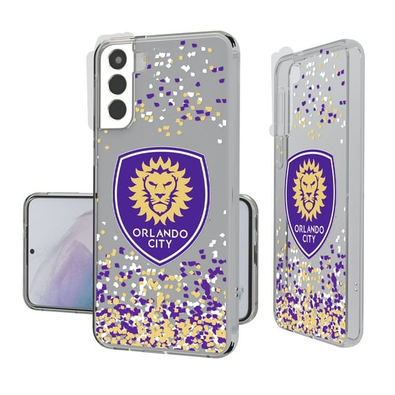 Orlando City SC Galaxy Confetti Clear Case