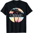 thumbnail image 1 of Orlando, Florida, FL - Souvenir Palm Trees T-Shirt T-ShirtMen's and women's gift, black and white T-shirt, size: Extra large S-4XL, 1 of 4