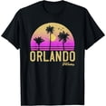 thumbnail image 1 of Orlando Florida Retro Vintage Sunset T-Shirt, 1 of 3