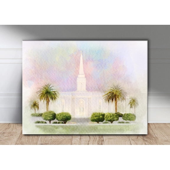 Orlando Florida Temple Print, Wall Art, Unframed Paper Poster 8x10in