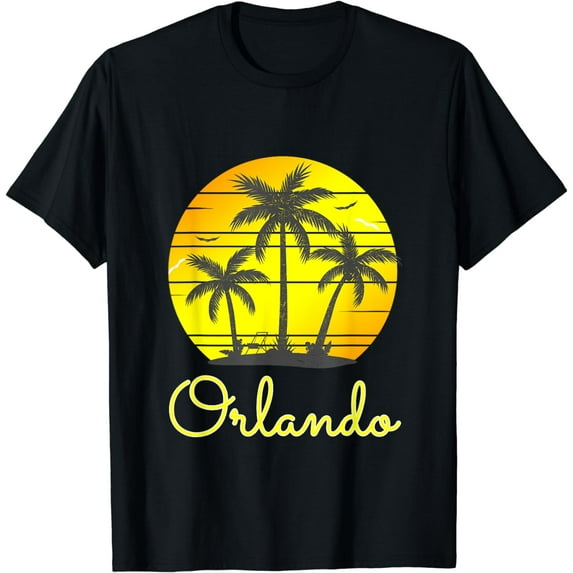 Orlando Florida Vacation Family Beach Trip Palm Tree Gift T-Shirt