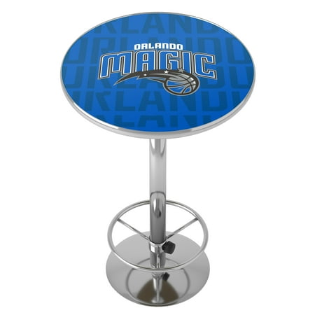 Orlando Magic NBA City Chrome Pub Table - Blue, Black, Silver