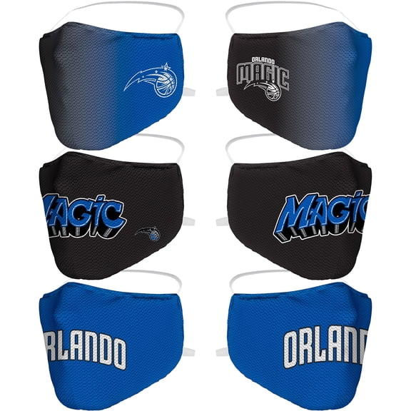 Orlando Magic Fanatics Branded Adult Team Logo Face Covering 3-Pack