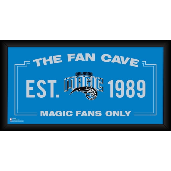 Orlando Magic Framed 10" x 20" Fan Cave Collage