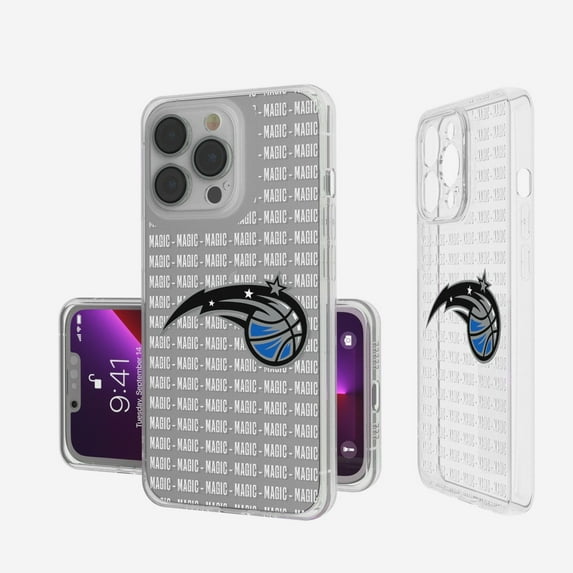 Orlando Magic iPhone Clear Text Backdrop Design Case