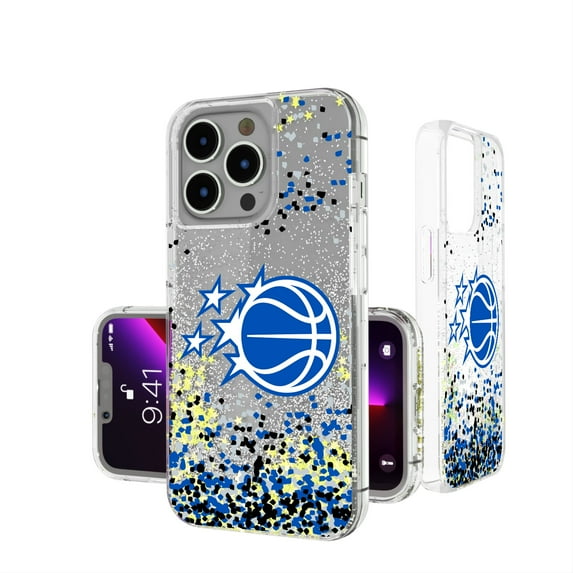 Orlando Magic iPhone Glitter Case with Confetti Design