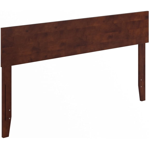 Orlando Modern Solid Wood Headboard, Queen, Walnut