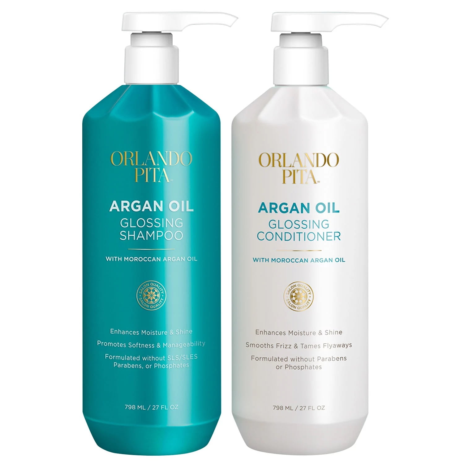 Orlando Pita Argan Shampoo Conditioner Duo 27 Fluid Ounce Pack of 2