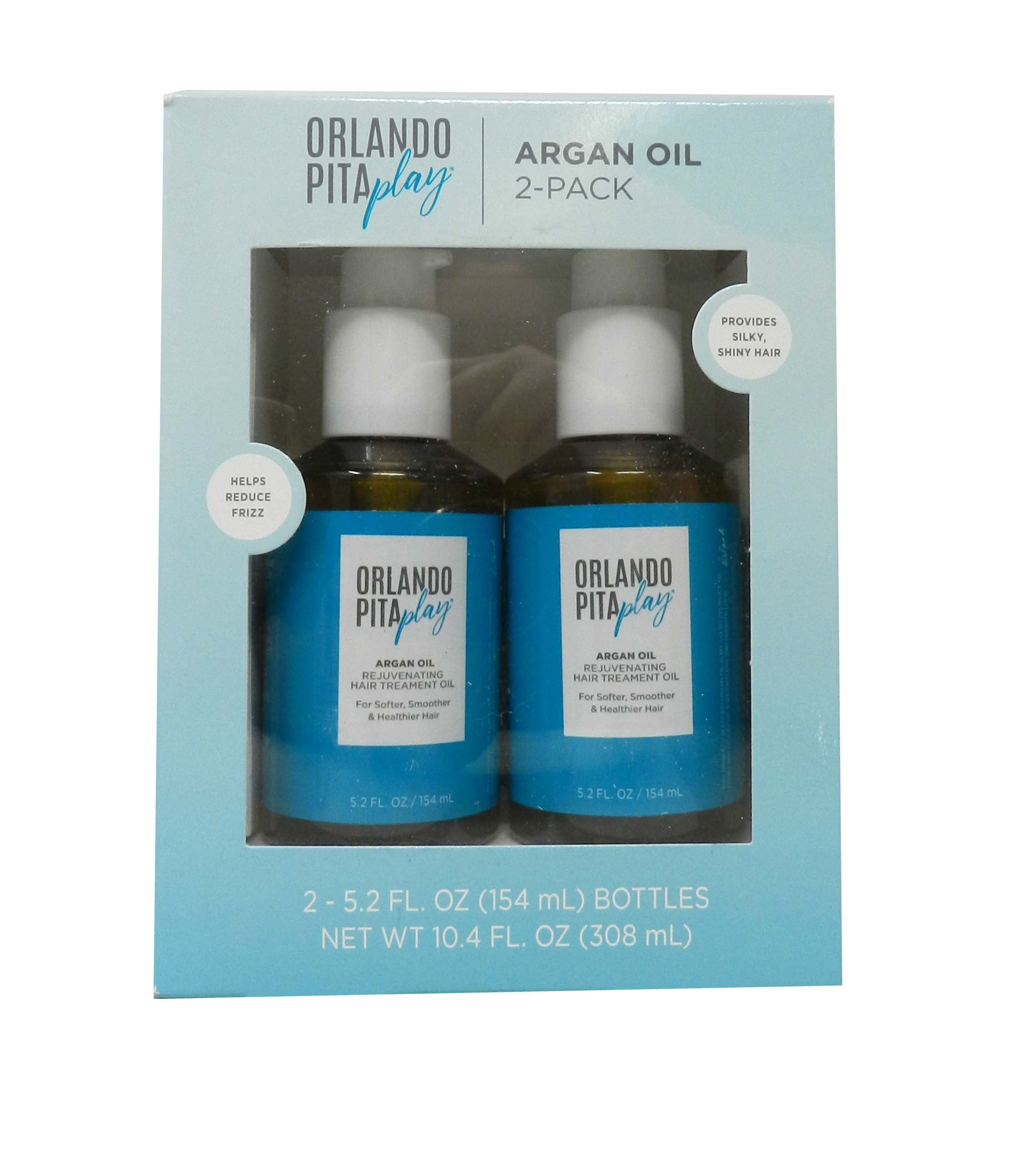 Orlando Pita Argan Rejuvenating Hair Treatment Oil Orlando Pita Play Argan Oil Hair Treatment 2 Pack - Walmart.com