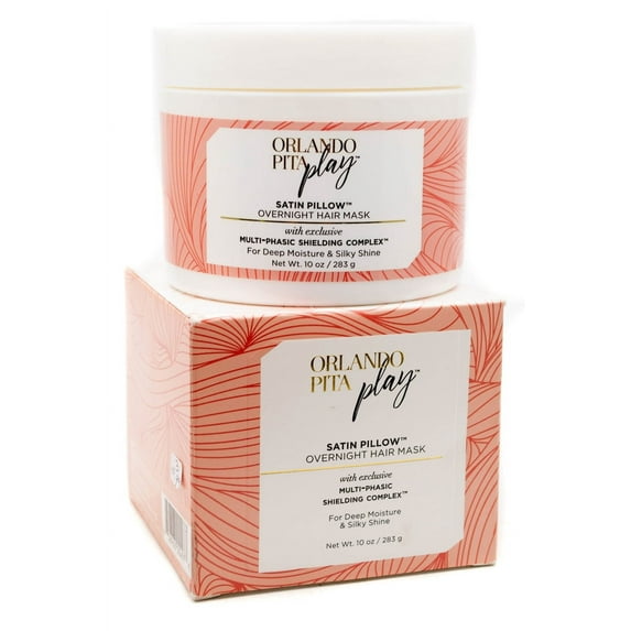 Orlando Pita Play SATIN PILLOW Overnight Hair Mask for Deep Moisture and Silky Shine 10oz