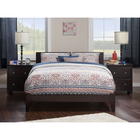 AFI Orlando Full Solid Wood Platform Bed, Espresso
