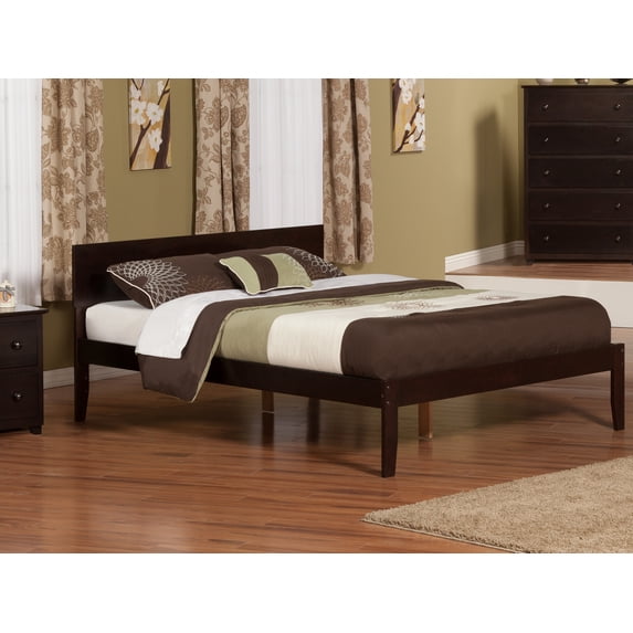 AFI Orlando Queen Solid Wood Platform Bed, Espresso