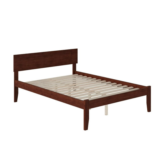 AFI Orlando Full Solid Wood Platform Bed, Walnut
