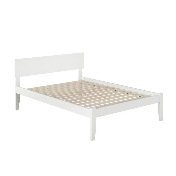 AFI Orlando Full Solid Wood Platform Bed, White
