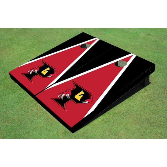 Orlando Predators "P" Red And Black Matching Triangle Cornhole Boards