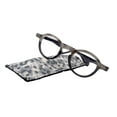 thumbnail image 1 of Orlando (Premium) Reading Glasses, High End Readers, Magnifying Eyeglasses, (Black Translucent) (Round) NY Fifth Avenue, 1 of 4