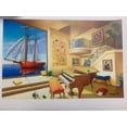 thumbnail image 1 of Orlando Quevedo Giclee - Love Boat - Size: 21"L x 13.5"W, 1 of 1