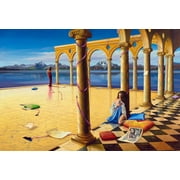 Nifao Orlando Quevedo Old Memories on Medium   Canvas Painting, Wall Art Unframed, 30"L x 20"W