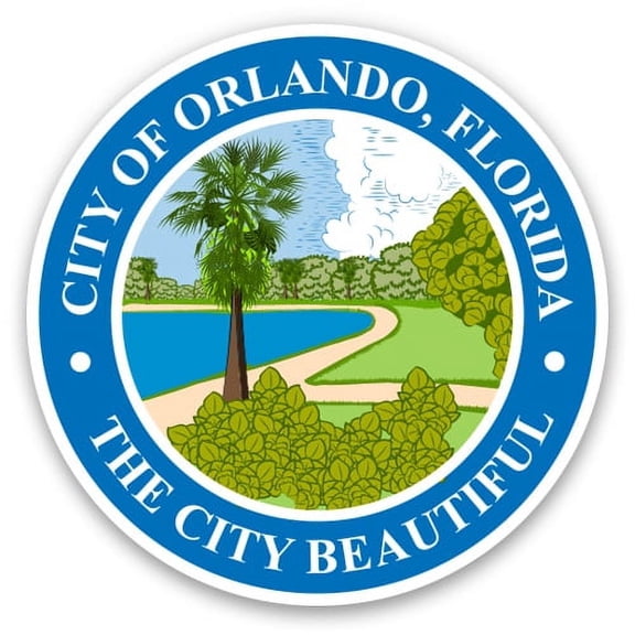 Orlando Seal - 3" Vinyl Sticker - For Car Laptop Water Bottle Phone - Waterproof Decal
