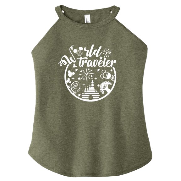 Orlando Theme Park World Traveler Shirt Unisex - Inspired T-Shirt (Military Tank, XX Large)