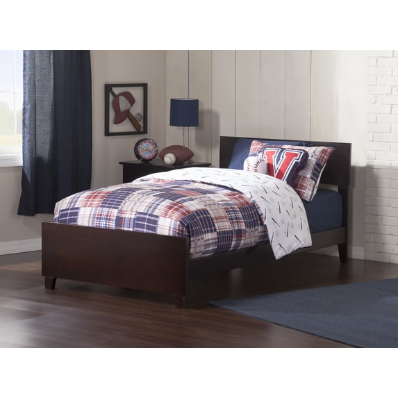Orlando Traditional Bed with Matching Foot Board in Multiple Colors and Sizes