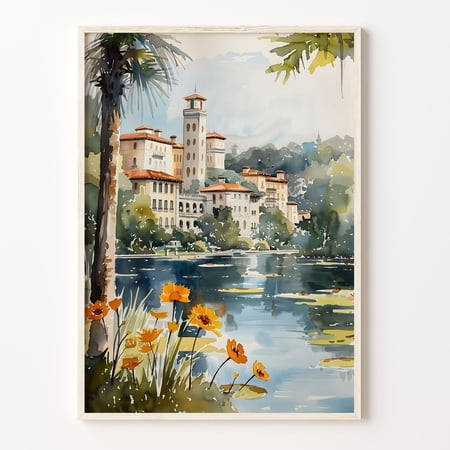 Orlando Travel Florida Decorative Wall Art Poster , Poster Print Only